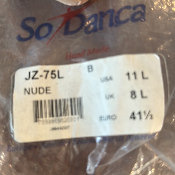 New Pair So Danca Dance Jazz Shoes - Nude - Picture 6 of 6